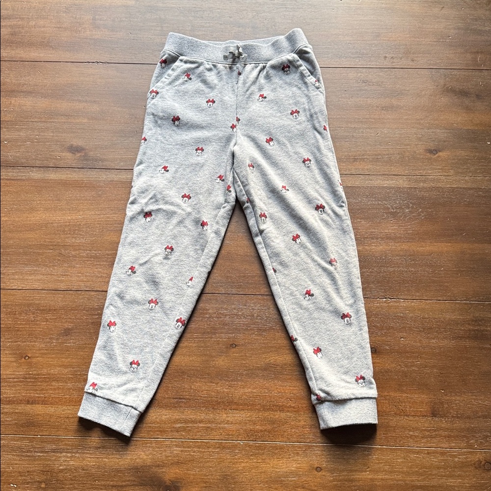 Sz 10 Disney X Janie and Jack Minnie Mouse French terry pocketed jogger pants